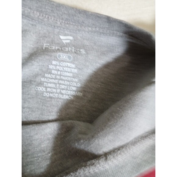 Fanatics Atlanta Falcons Long Sleeve T-Shirt 3XL Gray NFL Football TeeShirt ATL - Picture 7 of 10